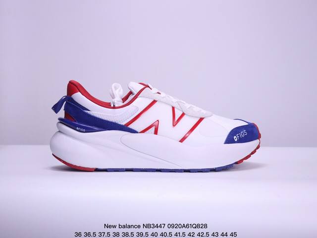 公司级new Balance Nb3447 新百伦织物层牛皮防滑减震透气舒适耐磨减震低帮轻休闲鞋 货号:U3447Lc 尺码:36 37 37.5 38 38.