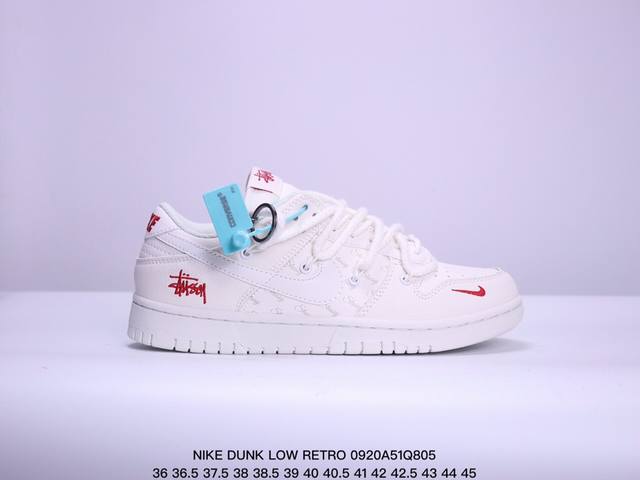 公司级耐克nike Dunk Low Retro 扣篮系列 解构抽绳复古低帮休闲运动滑板板鞋 采用脚感柔软舒适zoomair气垫 有效吸收滑板等极限运动在落地时