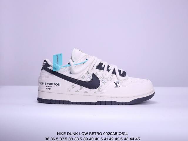 公司级耐克nike Dunk Low Retro 扣篮系列 解构抽绳复古低帮休闲运动滑板板鞋 采用脚感柔软舒适zoomair气垫 有效吸收滑板等极限运动在落地时 - 点击图像关闭