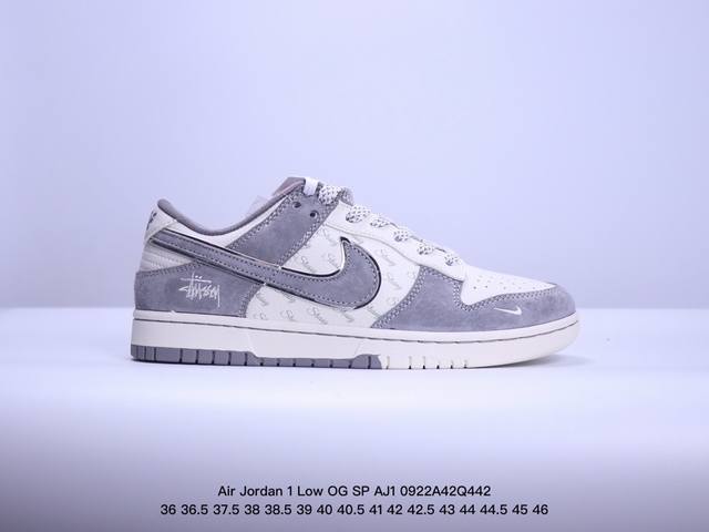 公司级带半码耐克 Nike Air Jordan 1 Low 定制配色乔1联名-高端定制 低帮 复古文化板鞋 #定制鞋盒 大厂纯原品质出货 超高清洁度 皮料切割