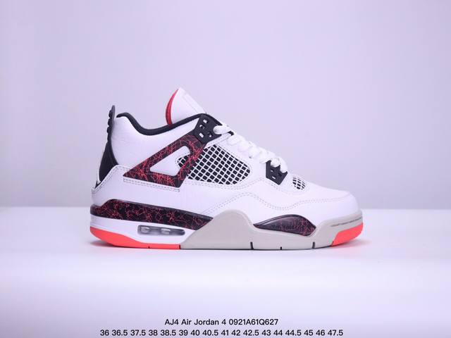 公司级aj4 Air Jordan 4 Retro ” Infrared “ Aj4乔4 男子文化篮球鞋 大厂出品 主力合作工厂 全新模具开发 纯正4代正确鞋型