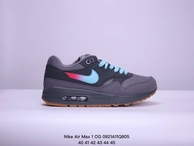 耐克nike Air Max 1 Og 初代复古气垫百搭休闲运动慢跑鞋 复古小气垫史上第一双可视气垫跑鞋 凭借着 Air Max 气垫带来的舒适脚感和鞋面面料上