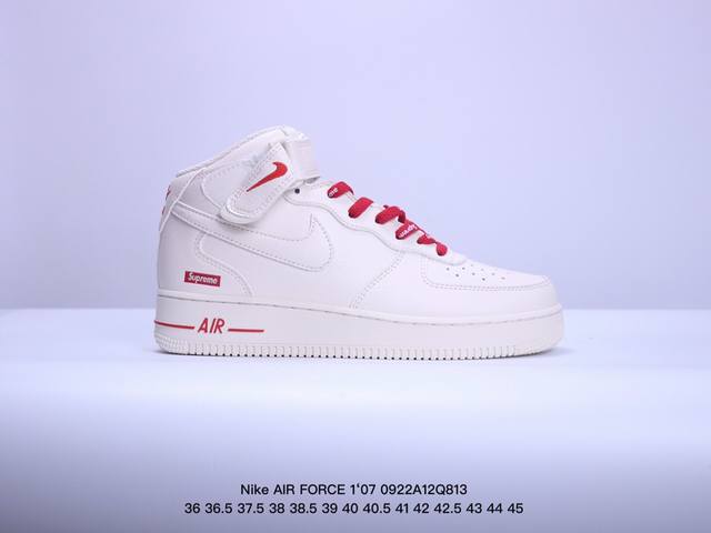 公司级nike Air Force 1 Mid 07 原楦头原纸板 打造纯正中帮空军版型 专注外贸渠道 全掌内置蜂窝气垫 原盒配件 原厂中底钢印、拉帮完美 官方