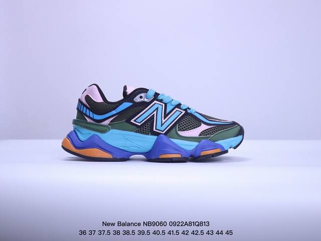 公司级new Balance 公司级版本 Nb9060 联名款 复古休闲运动慢跑鞋 鞋款灵感源自设计师本人对夏日的怀日回忆。鞋面大身由空间双格及磨砂鞋面拼接而生