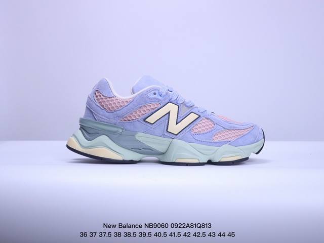 公司级new Balance 公司级版本 Nb9060 联名款 复古休闲运动慢跑鞋 鞋款灵感源自设计师本人对夏日的怀日回忆。鞋面大身由空间双格及磨砂鞋面拼接而生