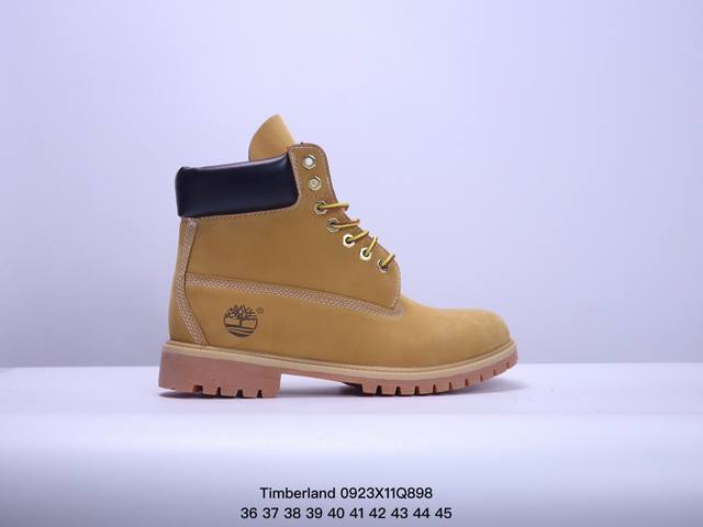 Timberland添柏岚 户外休闲经典大黄靴 马丁靴 宽版 短筒 尺码:36-45 Xm0923Q898