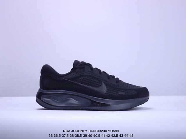 公司级nike耐克 Journey Run 夏季新品男子款公路透气缓震跑步鞋 货号:Fn0228-001 尺码:36 36.5 37.5 38 38.5 39