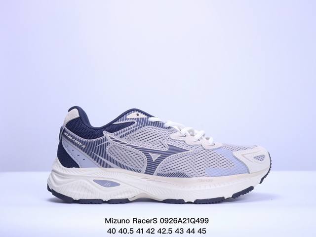 Mizuno Racers 美津浓 复古休闲 时尚百搭 运动舒适 网布 减震 防滑耐磨透气 低帮休闲跑步鞋 尺码：40-45带半码 Xm0926Q499 - 点击图像关闭