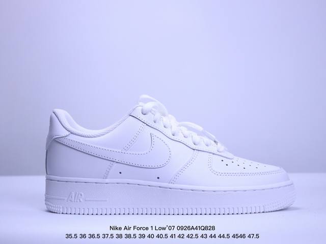 公司级 Nike Air Force 1 Low’07 空军一号低帮休闲板鞋 定制皮料 原楦原纸板 纯正空军版型 内置全掌气垫 货号：男 Cw2288-114