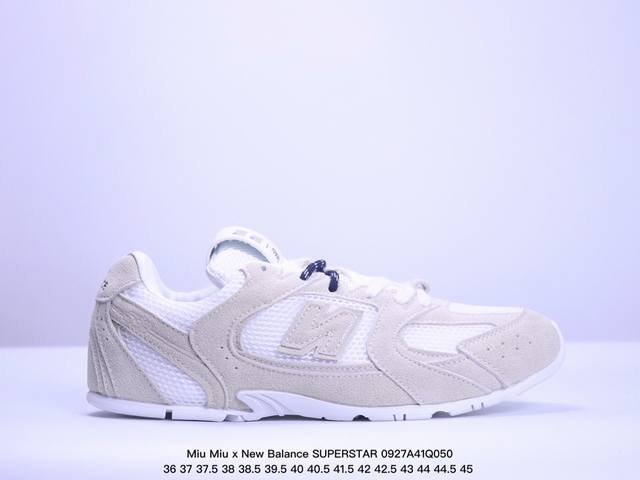 Miu Miu X New Balance联名款运动鞋 New Balance 530 学院少女风 公司级版本 联名款只保留了旧版nb530 的流线型与鞋头部分