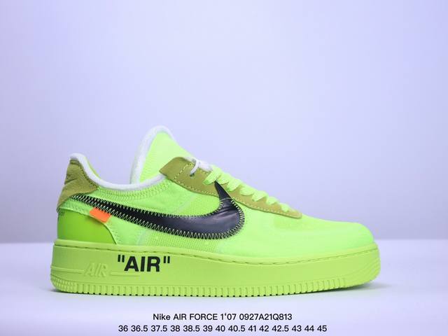 真标nike Air Force 1 Low 07 X Off White原楦头原纸板 打造纯正低帮空军版型 专注外贸渠道 全掌内置蜂窝气垫 原盒配件 原厂中底