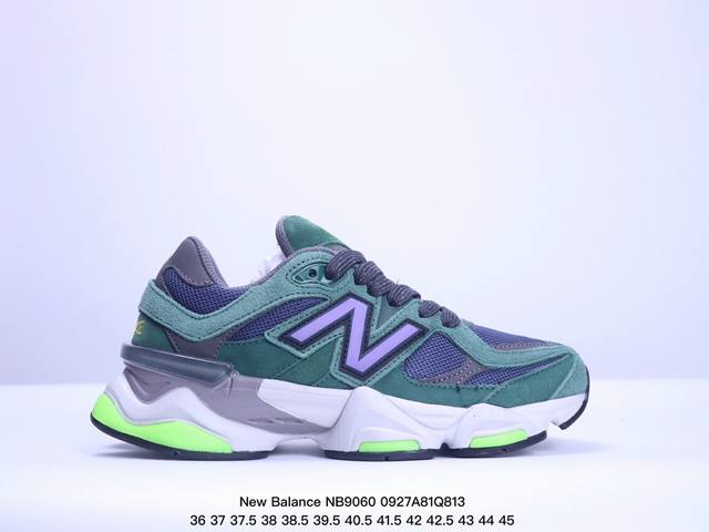 公司级new Balance 公司级版本 Nb9060 联名款 复古休闲运动慢跑鞋 鞋款灵感源自设计师本人对夏日的怀日回忆。鞋面大身由空间双格及磨砂鞋面拼接而生