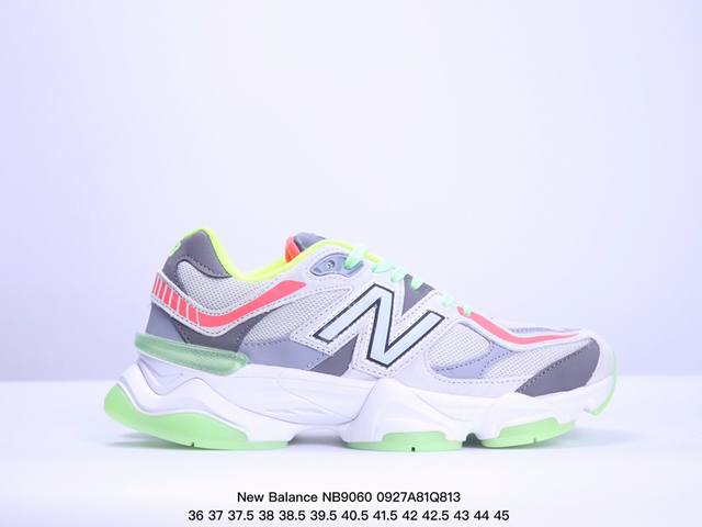 公司级new Balance 公司级版本 Nb9060 联名款 复古休闲运动慢跑鞋 鞋款灵感源自设计师本人对夏日的怀日回忆。鞋面大身由空间双格及磨砂鞋面拼接而生