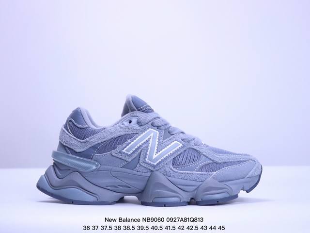 公司级new Balance 公司级版本 Nb9060 联名款 复古休闲运动慢跑鞋 鞋款灵感源自设计师本人对夏日的怀日回忆。鞋面大身由空间双格及磨砂鞋面拼接而生