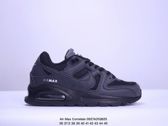 真标耐克air Max Correlate 气垫缓震耐磨运动鞋时尚潮流休闲透气跑步鞋 选用网眼鞋面，脚感舒适透气。鞋舌、鞋侧及后跟处饰有品牌标识，简约大气又时尚 - 点击图像关闭