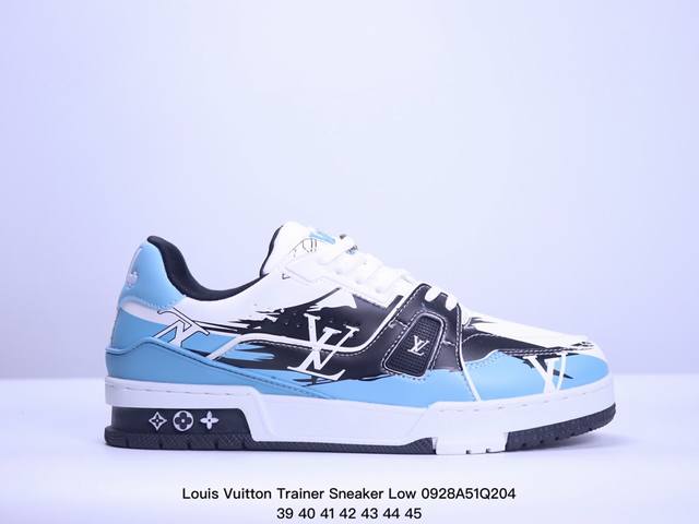 全新lv路易威登louis Vuitton Trainer Sneaker Low休闲运动文化百搭板鞋 ！ Xm0928Q204 - 点击图像关闭