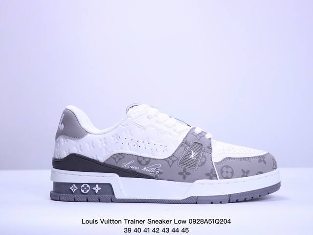 全新lv路易威登louis Vuitton Trainer Sneaker Low休闲运动文化百搭板鞋 ！ Xm0928Q204