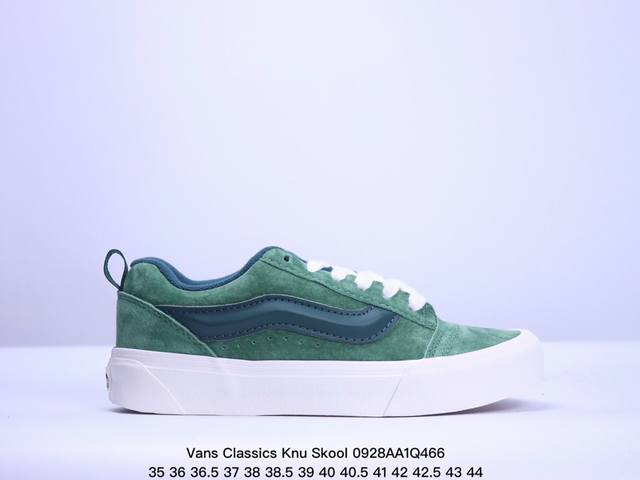 超火的vans面包鞋平替款来了 Vans Classics Knu Skool 肥胖大logo黑白 海军蓝 经典面包鞋 Imran Potato与vans联名超