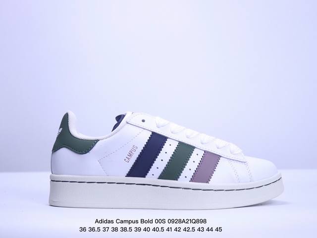 公司级adidas 阿迪达斯 Campus Bold 00S 三叶草校园休闲板鞋 经典白搭情侣板鞋 官方货号:Ih3279 尺码:36 36.5 37 38 3 - 点击图像关闭