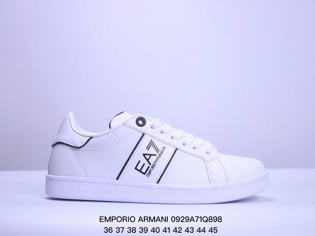 公司级emporio Armani阿玛尼 Ea7 皮革 舒适圆头百搭系带 低帮 板鞋 货号:X8X102 尺码:36-45 Xm0929Q898