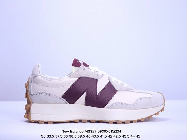 Nb新百伦new Balance Ms327系列复古休闲运动慢跑鞋。 货号ws327Fe 全新 New Balance 327 系列，以更纯粹的复古风格设计打造