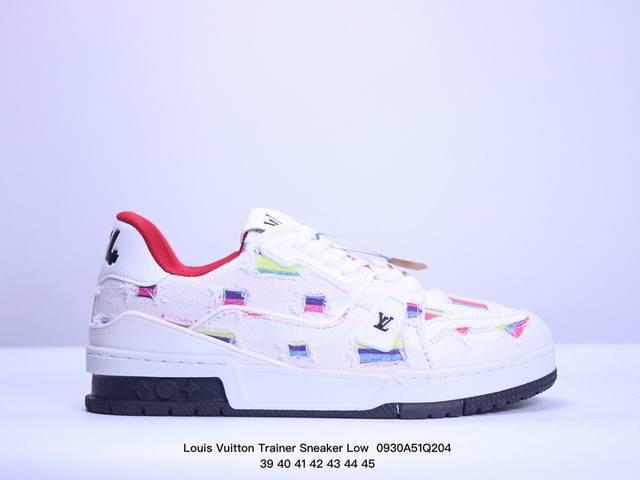 全新lv路易威登louis Vuitton Trainer Sneaker Low休闲运动文化百搭板鞋 ！ Xm0930Q204