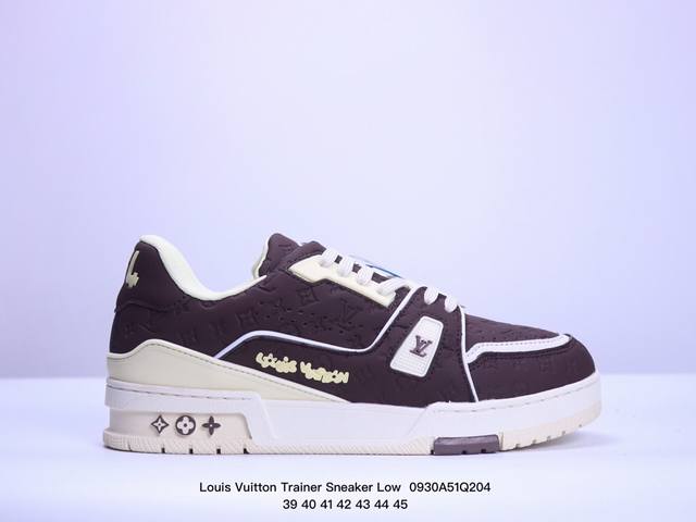 全新lv路易威登louis Vuitton Trainer Sneaker Low休闲运动文化百搭板鞋 ！ Xm0930Q204