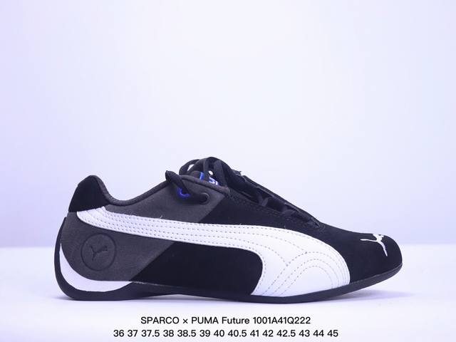 公司级sparco × Puma Future 皮革牛皮织物 圆头系带 耐磨低帮 生活休闲鞋 货号:307936 01 尺码:36 37 37.5 38 38.