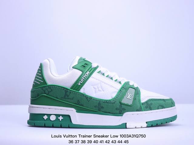 全新lv路易威登louis Vuitton Trainer Sneaker Low休闲运动文化百搭板鞋 ！ Xm 3Q750