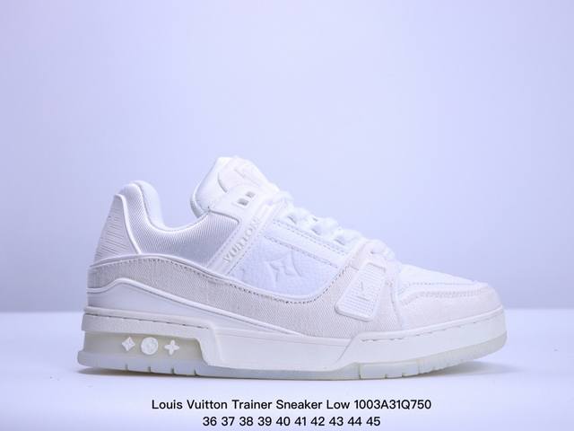 全新lv路易威登louis Vuitton Trainer Sneaker Low休闲运动文化百搭板鞋 ！ Xm 3Q750