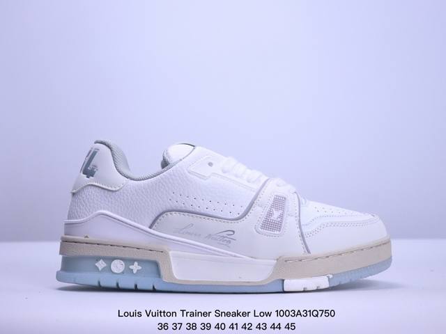 全新lv路易威登louis Vuitton Trainer Sneaker Low休闲运动文化百搭板鞋 ！ Xm 3Q750 - 点击图像关闭