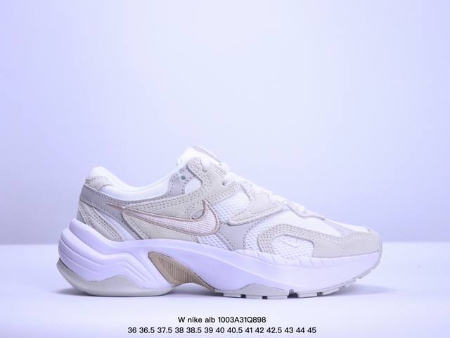 公司级耐克nike Alb跑步鞋复古风潮 网面透气运动鞋 紧致的鞋面材质提供良好的包裹性鞋侧 Swoosh以及鞋头部分搭配增添不将细节拉满中底饰有独特的做旧效果