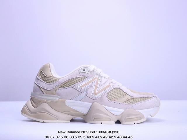 公司级new Balance 公司级版本 Nb9060 联名款 复古休闲运动慢跑鞋 鞋款灵感源自设计师本人对夏日的怀日回忆。鞋面大身由空间双格及磨砂鞋面拼接而生