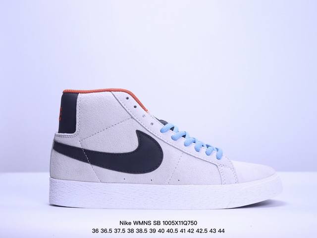 耐克nike Wmns Sb Blazer Zoom Low 开拓者sb高帮休闲运动板鞋 货号：Hf3831 001 码数：36～44带半码 Xm1005Q75