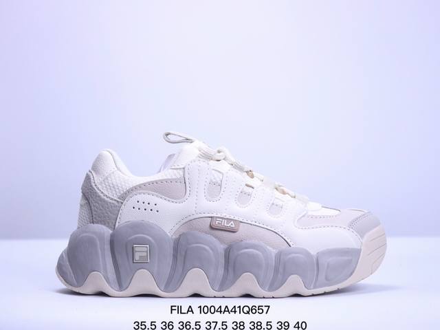 公司级 Fila 斐乐 冬新款可颂面包鞋运动跑步鞋 Xm 4Q657