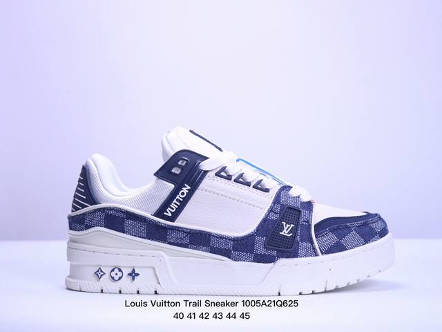 Louis Vuitton Trail Sneaker 路易威登低帮休闲鞋 艺术总监 Virgil Abloh 设计的路易威登手写标识则于侧面彰显品牌格调. 经