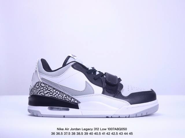 三合一最强合体，多种新配色回归耐克nike Air Jordan Legacy 312 Low”White Grey Fog Blue Red“乔丹最强三合一混