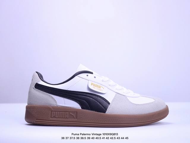 真标puma Palermo Vintage复古单品 彪马 防滑耐磨低帮德训板鞋 货号:396464-06 Xm1010Q813 - 点击图像关闭