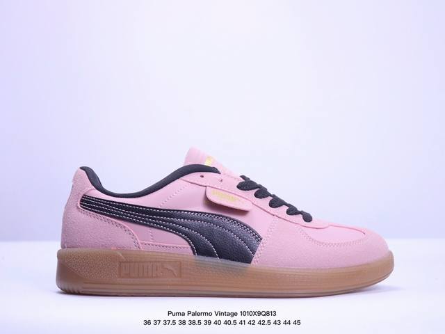 真标puma Palermo Vintage复古单品 彪马 防滑耐磨低帮德训板鞋 货号:396464-06 Xm1010Q813