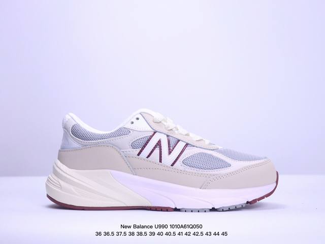 真标新百伦 New Balance U990美产血统复古运动跑步鞋“自1982年问世的元祖级“老爹鞋”990系列 货号:U990Lo6 尺码:36 37 37.