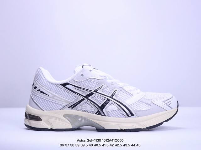 公司级asics Gel-1 复古单品 公司级asics Gel-1 系列低帮复古休闲运动慢跑鞋 白银深蓝 货号： 1A256-400 尺码：36 37 37.