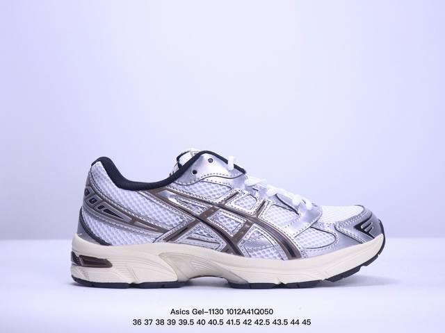 公司级asics Gel-1 复古单品 公司级asics Gel-1 系列低帮复古休闲运动慢跑鞋 白银深蓝 货号： 1A256-400 尺码：36 37 37.