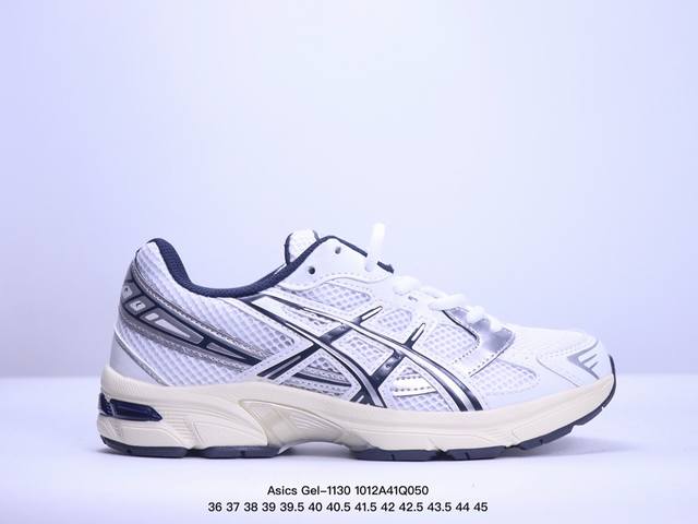 公司级asics Gel-1 复古单品 公司级asics Gel-1 系列低帮复古休闲运动慢跑鞋 白银深蓝 货号： 1A256-400 尺码：36 37 37.