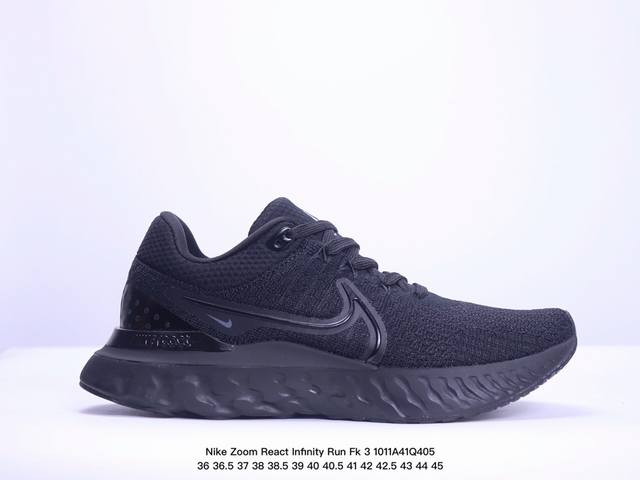 公司级nike Zoom React Infinity Run Fk 3 耐克马拉松机能风格运动鞋 实拍首发 鞋款搭载柔软泡绵 在运动中为你塑就缓震脚感 设计灵