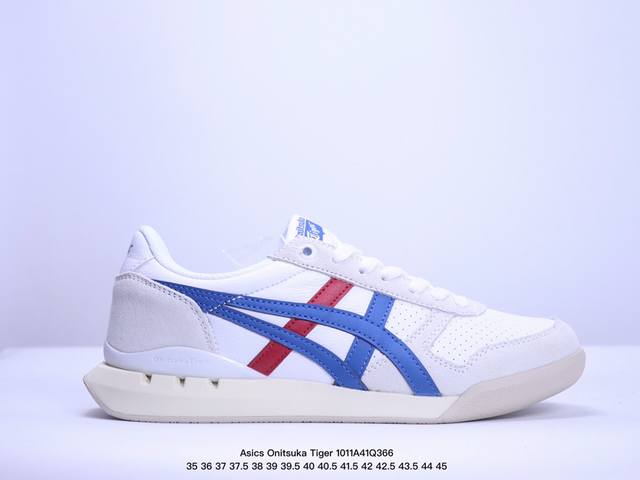 Asics Onitsuka Tiger Ultimate 81 Ex 亚瑟士终极系列低帮复古风百搭皮革休闲运动慢跑鞋 货号：1183B510-101 尺码：3