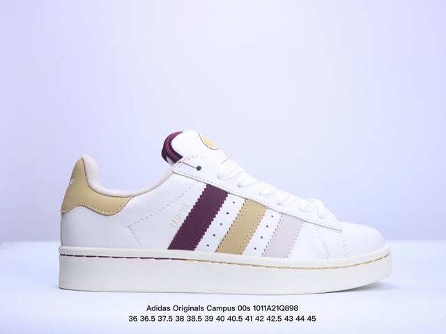 公司级adidas Originals Campus 00S 学院系列 面包风经典复古低帮百搭休闲运动板鞋 货号:Jh8998 尺码:36 36.5 37 38