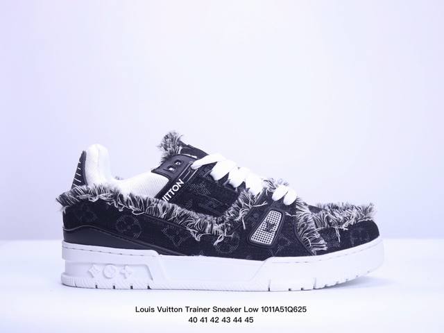 公司级全新lv路易威登louis Vuitton Trainer Sneaker Low休闲运动文化百搭板鞋 尺码:40-45 Id:Jfd129-Dj Dxm