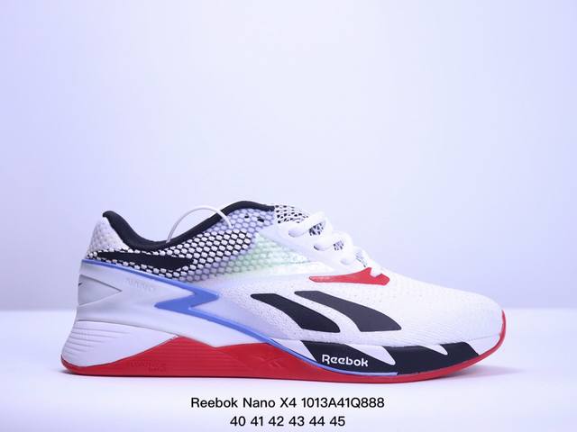 Reebok锐步官方2024春夏新款男nano X4 经典运动健身综合训练鞋。Reebok Nano X4 在健身房里，几乎可以用于所有事情，有点像万事通。Fl