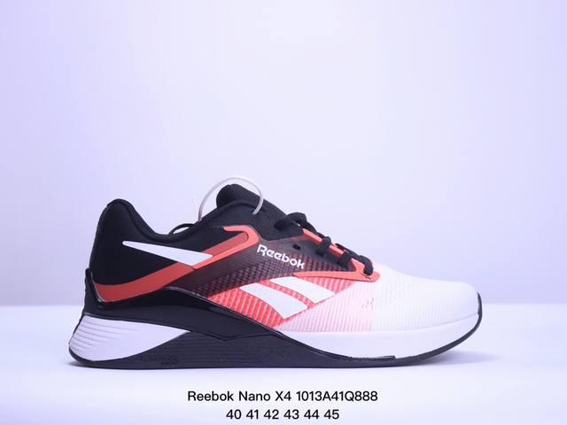 Reebok锐步官方2024春夏新款男nano X4 经典运动健身综合训练鞋。Reebok Nano X4 在健身房里，几乎可以用于所有事情，有点像万事通。Fl