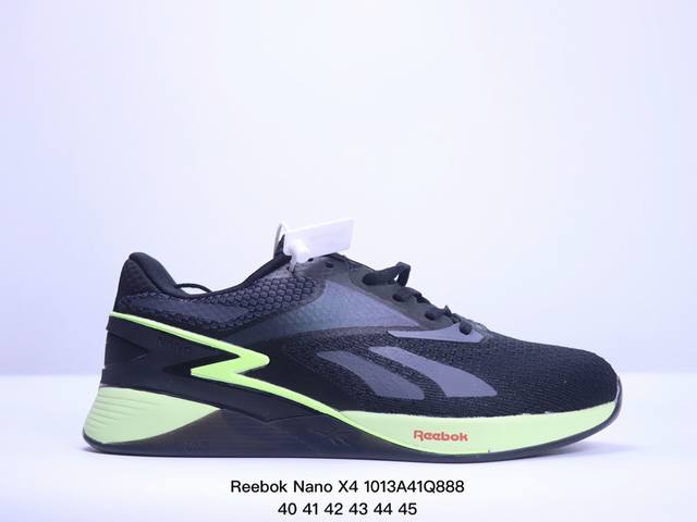 Reebok锐步官方2024春夏新款男nano X4 经典运动健身综合训练鞋。Reebok Nano X4 在健身房里，几乎可以用于所有事情，有点像万事通。Fl